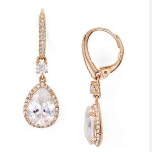 Miss Nadri 18K Rose Gold-Plated Pear Drop Earrings